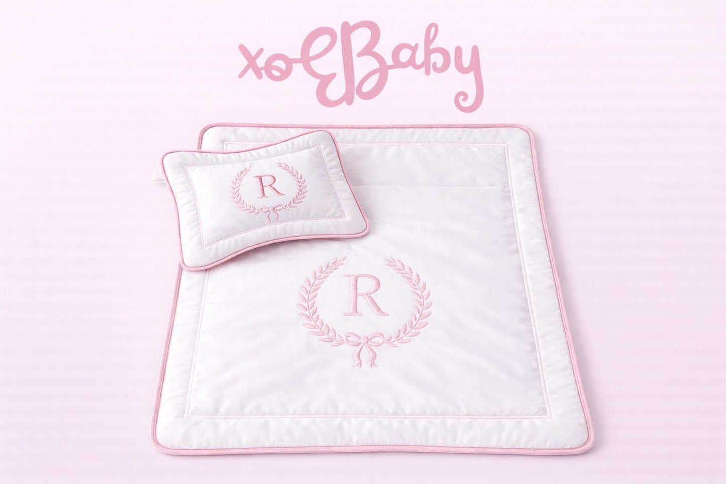 Cobija Personalizable Bordada para Bebé – Palo de Rosa