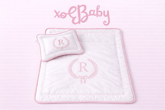 Cobija Personalizable Bordada para Bebé – Palo de Rosa